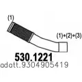 Выхлопная труба глушителя ASSO 530.1221 2409489 DVAC 620