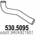 Выхлопная труба глушителя ASSO Y2T LA6 2409615 530.5095