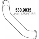 Выхлопная труба глушителя ASSO 2409782 U5OWN H 530.9035