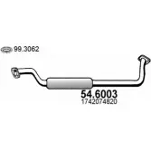 Резонатор ASSO 2E1QK F0 54.6003 Toyota RAV4 (XA10) 1 Кроссовер 2д