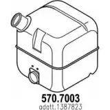 Глушитель ASSO 2410522 570.7003 D590 FBM