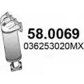 Катализатор ASSO 2410761 58.0069 0GW 3V