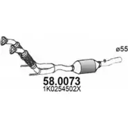 Катализатор ASSO OMF 7ZY 58.0073 Audi A3 (8P1) 2 Хэтчбек 2.0 Fsi 150 л.с. 2003 – 2008