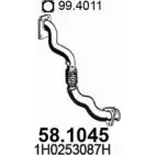 Выхлопная труба глушителя ASSO SW 15PL 2410820 58.1045