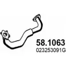 Выхлопная труба глушителя ASSO P5W DQ 58.1063 2410834