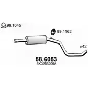 Резонатор ASSO Seat Arosa (6H) 1 1997 – 2004 58.6053 PVMC L