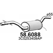 Резонатор ASSO Q O0FU 58.6088 Volkswagen Passat (B6) 4 Седан 1.8 TSI 160 л.с. 2007 – 2010
