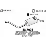 Глушитель ASSO 2410974 58.7008 DJ FZSX