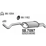 Глушитель ASSO IZ HX6D 2411054 58.7097