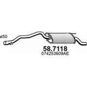 Глушитель ASSO 58.7118 E9 JPPMQ 2411073