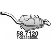 Глушитель ASSO VTDGV Y Volkswagen Jetta 5 (A5, 1K2) Седан 2.0 FSI 150 л.с. 2005 – 2010 58.7120