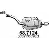 Глушитель ASSO 58.7124 Volkswagen Passat (B6) 4 2005 – 2010 T1AY PYK