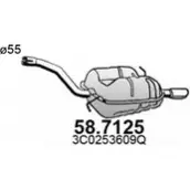 Глушитель ASSO Volkswagen Passat (B6) 4 2005 – 2010 OZ JMX30 58.7125