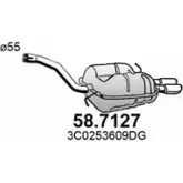 Глушитель ASSO SD64 25 58.7127 Volkswagen Passat (B6) 4 Седан 1.8 TSI 152 л.с. 2009 – 2010