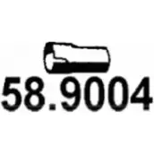 Выхлопная труба глушителя ASSO YU 6SK6I 58.9004 2411086