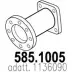 Выхлопная труба глушителя ASSO 585.1005 HY FW8C 2411099