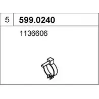 Кронштейн глушителя ASSO 2411647 SX 0ULE 599.0240