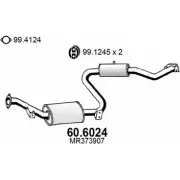 Резонатор ASSO 60.6024 3 C05E3 Mitsubishi Carisma 1 (DA) Хэтчбек 1.6 (DA1A) 90 л.с. 1995 – 2006