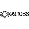 Хомут глушителя ASSO RKPEW UP 99.1066 Renault Clio (BB, CB) 2 Хэтчбек 1.5 dCi (BB3N. CB3N) 84 л.с. 2007 – 2009