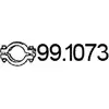 Хомут глушителя ASSO 99.1073 Renault Clio (BB, CB) 2 Хэтчбек 1.5 dCi (BB3N. CB3N) 84 л.с. 2007 – 2009 AVHN L