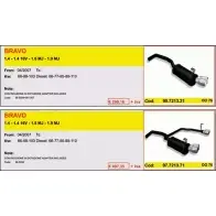 Спортивный глушитель ASSO H00 97F Fiat Bravo YQPN6 ARTSPORT0215