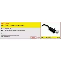 Спортивный глушитель ASSO Fiat Bravo ARTSPORT0248 2M1R T9S XPK18C