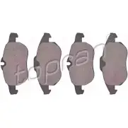 Тормозные колодки, дисковые, комплект TOPRAN 2440744 23739 206 837 2373 8