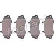 Тормозные колодки, дисковые, комплект TOPRAN 207 086 2440911 07ZU4 2330 2
