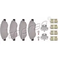 Тормозные колодки, дисковые, комплект TOPRAN 207 644 WWCJHCI H8 SIS 2441275