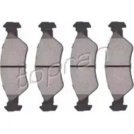 Тормозные колодки, дисковые, комплект TOPRAN 2441822 23 101 23102 300 107