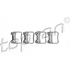Тормозные колодки, дисковые, комплект TOPRAN 601F5M 2443475 400 417 2068 7