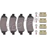 Тормозные колодки, дисковые, комплект TOPRAN A4UBNKI A95FN GJ 722 613 2449545