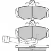 Тормозные колодки, дисковые, комплект E.T.F. 2098 1 21079 12-0284 2455841