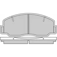 Тормозные колодки, дисковые, комплект E.T.F. VWITHI 12-0305 2455862 21 011