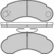 Тормозные колодки, дисковые, комплект E.T.F. 2456121 21750 12-0566 2157 3
