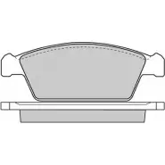 Тормозные колодки, дисковые, комплект E.T.F. 2456221 1GEFAV 12-0668 23 061