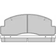 Тормозные колодки, дисковые, комплект E.T.F. 2456249 M924EPF 233 06 12-0696