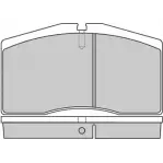 Тормозные колодки, дисковые, комплект E.T.F. 12-0766 21 402 2456319 V3GN0