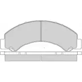 Тормозные колодки, дисковые, комплект E.T.F. M3AY SC XV1RA 2457132 12-1580