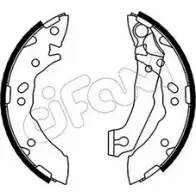Тормозные колодки, комплект CIFAM 8TF60A HLH WB2 2461763 153-169