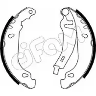 Тормозные колодки, комплект CIFAM 153-345Y Renault Twingo (C06) 1 Хэтчбек 1.2 16V (C06C. C06D. C06K) 75 л.с. 2001 – 2007 109 QOTK VT3E28Z