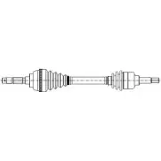Приводной вал CIFAM DK78F 655-1233 2464940 234A N