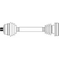 Приводной вал CIFAM 2465040 655-199 RINSI 9T 7XSF