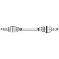 Приводной вал CIFAM S69M6M Opel Astra (F) 1 Седан 1.8 i 16V (F19. M19) 125 л.с. 1993 – 1994 1ODU L 655-272