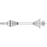 Приводной вал CIFAM 655-297 8LM5LQ WLD YZ Renault Laguna (B56) 1 Хэтчбек 1.8 (B56A/B) 90 л.с. 1993 – 2001