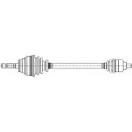 Приводной вал CIFAM IUALVRS Renault Laguna (B56) 1 Хэтчбек 1.8 (B56A/B) 90 л.с. 1993 – 2001 655-304 X1 81T