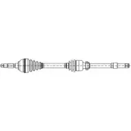 Приводной вал CIFAM HXL81 Renault Laguna (K56) 1 Универсал 2.2 dT (K569) 113 л.с. 1996 – 2001 Z1D1MO P 655-320