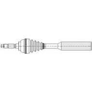 Приводной вал CIFAM ZFEHR KJ 2465166 655-385 NS6168