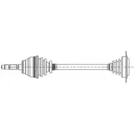 Приводной вал CIFAM Fiat Multipla (186) 1 Минивэн 1.6 101 л.с. 2001 – 2005 JOZKUVN 28Q9 OO 655-422