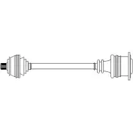 Приводной вал CIFAM LAN6 EPT L5DJ3 655-604 Audi A4 (B5) 1 Универсал 2.5 Tdi 150 л.с. 1997 – 2001